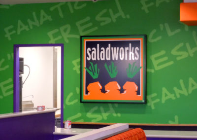 Custom Interior Graphic Wall Sign for Saladworks