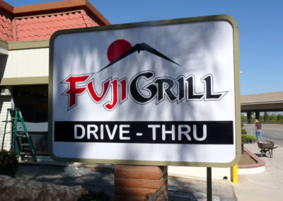 Custom Drive Through Sign for Fuji Grill