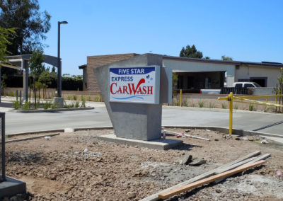 Custom Monument Sign for Express Car Wash