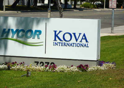 Custom Monument Sign for Kova International