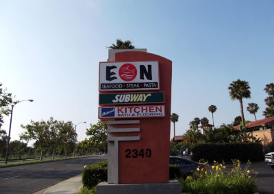 Custom Pylon Sign Face for EON Restaurant - view 2