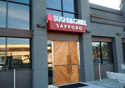 Custom Channel Letter Sign for Sapporo Sushi - view 2
