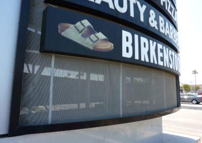 Custom Designed and Fabricated Pylon Sign Letters for Birkenstock - view 2