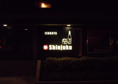 Custom Illuminated Wall Sign for Shinjuku