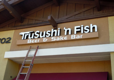 Custom Channel Letters Sign for Tru N' Fish - view 2