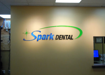 Custom Interior Dimensional Wall Sign for Spark Dental - view 2