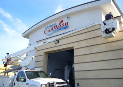 Custom Channel Letters Sign for Express Carwash