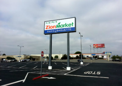 Custom Sign for Zion Market