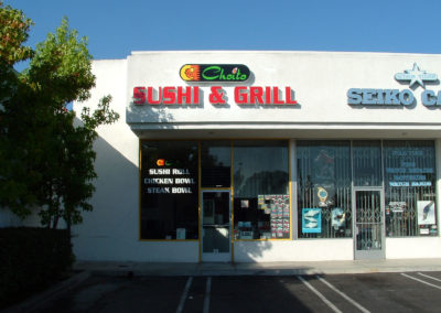 Custom Channel Letter Sign for Sushi & Grill by Amazing Signs - Sign Company.