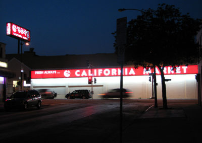 Custom Designed Illuminated Storefront Sign for California Market - 2