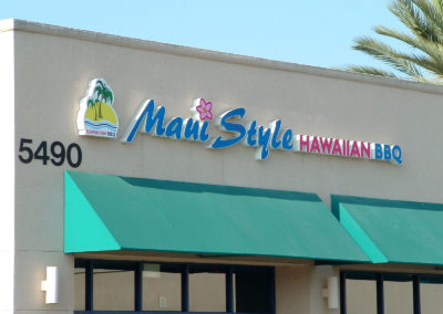 Custom Channel letters Sign for Maui Style - view 3