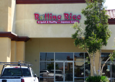 Custom Channel Letters Sign for Rolling Rice