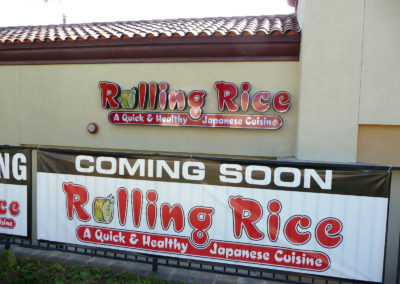 Custom Coming Soon Banner for Rolling Rice
