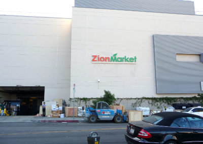 Custom Channel Letter Wall Sign for Zion Market