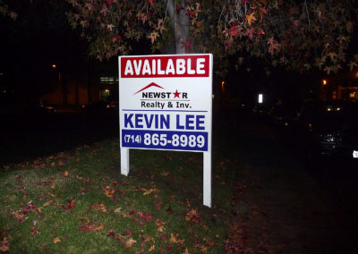Custom "Available" Real Estate Sign