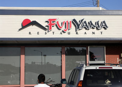 Custom Channel Letters Sign for Fujiyama Restaurant