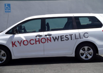 Custom Vehicle Decals for Kyochon Chicken - mini van