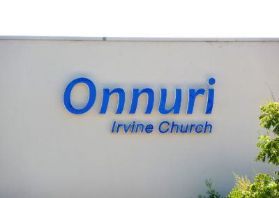 Custom Channel Letters Sign for Onnuri Irvine Church