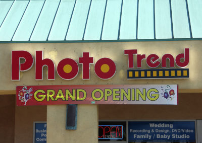 Custom Channel Letters Sign for Photo Trend