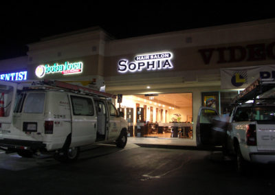 Illuminated Channel Letter Sign for Sophia - view 2
