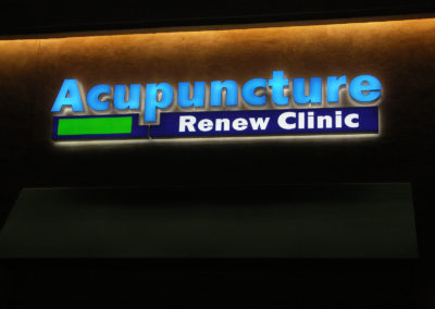 Custom Illuminated Channel Letter Sign for Renew Acupuncture Clinic