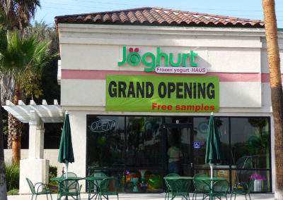 Custom Grand Opening Banner for Joghurt