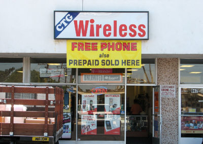 Custom Storefront Sign for Wireless