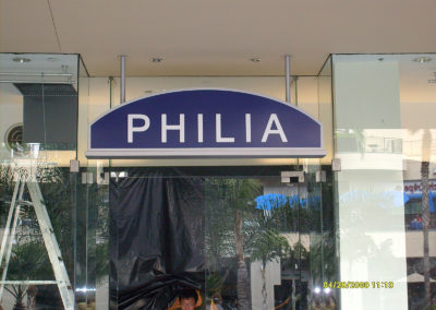 Custom Storefront Sign for Philia