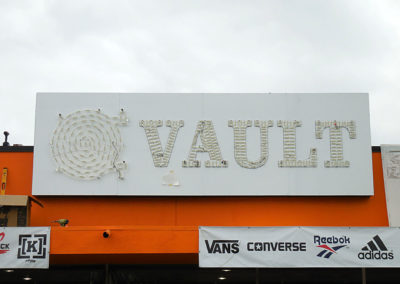 Custom Channel Letters Sign Installation for Vault  - view 2