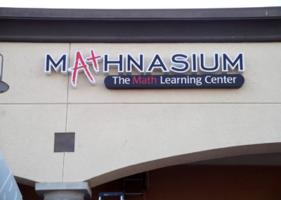 Custom Channel Letters Sign for Mathnasium - view 2
