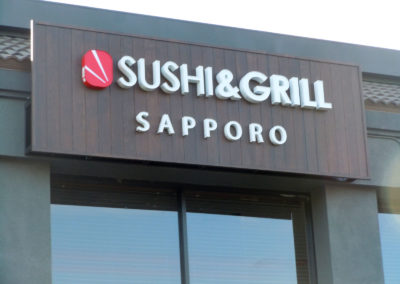 Custom Channel Letter Sign for Sapporo Sushi - view 4