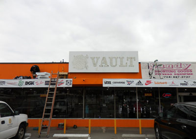 Custom Channel Letters Sign Installation for Vault  - view 3