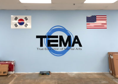 TEMA Interior Wall Sign and Flags
