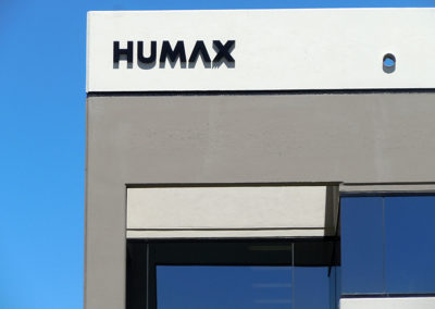 Custom Exterior Dimensional Sign for Humax - view 2