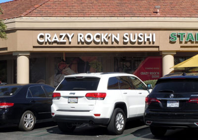 Custom Channel Letter Sign for Crazy Rock'n Sushi - View 3