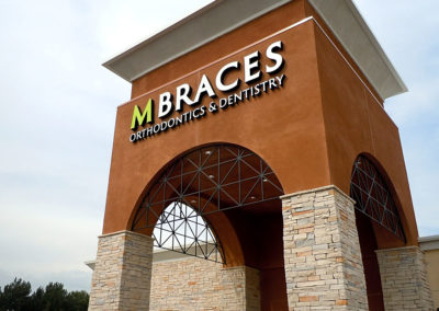 Custom Channel Letter Sign for M Braces - view 3