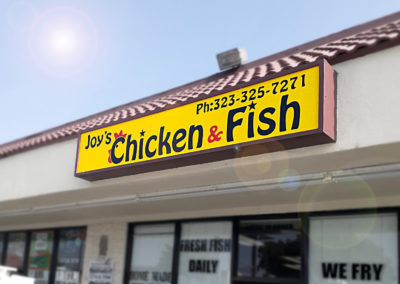 Joys Fish & Chicken – Box Sign