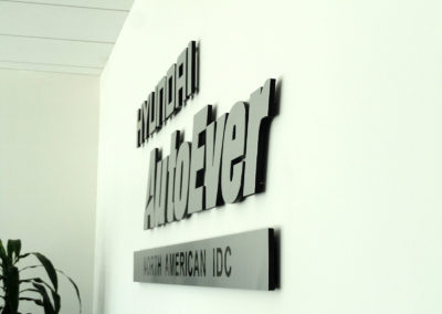 Custom Interior Dimensional Wall Sign for Hyundai AutoEver