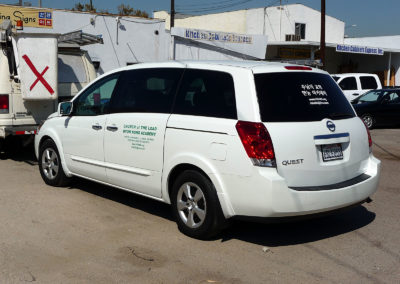 Custom Vehicle Decals for a mini van