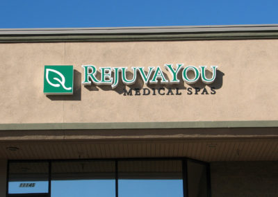 Custom Illuminated Channel Letter Sign for Rejuva You