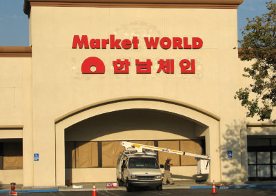 Custom Channel Letters Sign for Market World