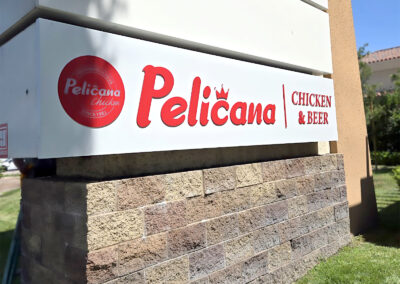 Custom-Push-Thru-Acrylic-Sign-Face-Pelicana-Chicken