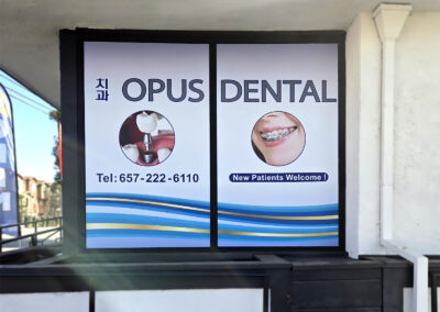 Opus Dental - Window Graphics - Image2