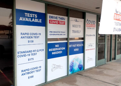 Storefront - Signs - Graphics - Covid Rapid Care - Image2