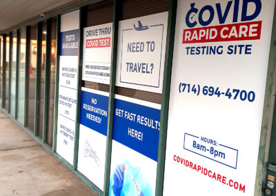 Storefront - Signs - Graphics - Covid Rapid Care - Image3