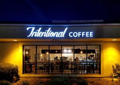 Intentional - Coffee - Illuminated - Channel - Letter - Sign - Image2