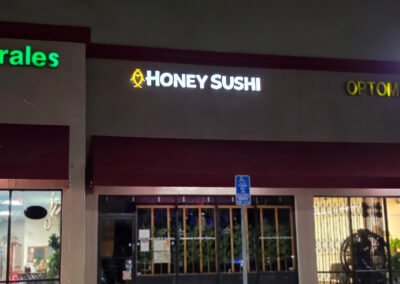 Honey - Sushi - Channel - Letter - Sign - Image1