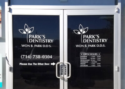 Parks - Dentistry - Vinyl - Lettering - Image2